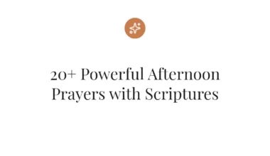 20+ Powerful Afternoon Prayers with Scriptures