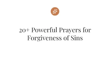 20+ Powerful Prayers for Forgiveness of Sins