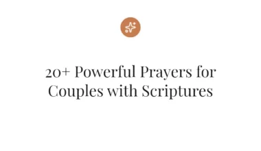 20+ Powerful Prayers for Couples with Scriptures