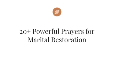 20+ Powerful Prayers for Marital Restoration