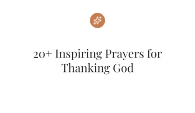 20+ Inspiring Prayers for Thanking God